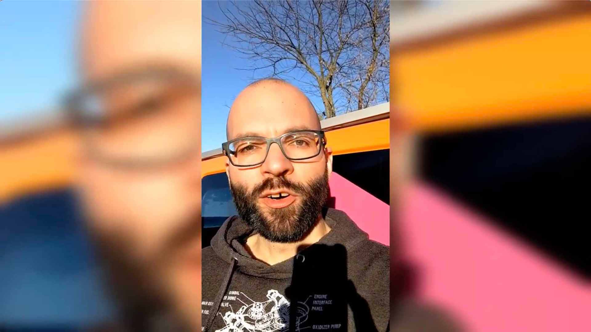 Standbild aus dem Video "Experiment: Übernachten im Camper bei –7 °C", Achim spricht